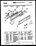 CONTROL PANEL Diagram and Parts List for REM77BDB0  Frigidaire Microwave Oven Combo