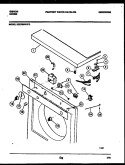 TOP, CONTROL AND MISCELLANEOUS PART Diagram and Parts List for DE27S6WVFD  Gibson Dryer