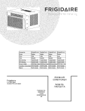 COVER Diagram and Parts List for FAM156T1A11  Frigidaire Air Conditioner