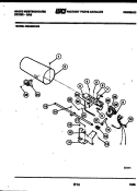 BURNER, IGNITER AND VALVE Diagram and Parts List for DG640KXW3  Frigidaire Dryer