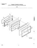 DOOR Diagram and Parts List for TEF322BHDA  Tappan Range