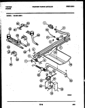 BURNER, MANIFOLD AND GAS CONTROL Diagram and Parts List for 36-3281-00-01  Tappan Range