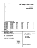 COVER Diagram and Parts List for FRT21KR6AB2  Frigidaire Refrigerator