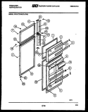 DOOR PARTS Diagram and Parts List for FPD17TLIFW3  Frigidaire Refrigerator