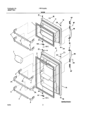 DOOR Diagram and Parts List for FRT15LG3AQ1  Frigidaire Refrigerator
