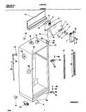 CABINET Diagram and Parts List for F44N18CEW8  Frigidaire Refrigerator