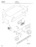 CONTROL PANEL Diagram and Parts List for FEB702CEBH  Frigidaire Wall Oven