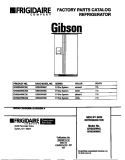 COVER Diagram and Parts List for GRS22WNCD2  Gibson Refrigerator