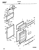 DOORS Diagram and Parts List for FRT16CRHY0  Frigidaire Refrigerator