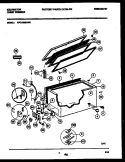 CHEST FREEZER PARTS Diagram and Parts List for KFC13M0AW0  Kelvinator Freezer