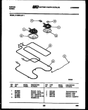 BROILER PARTS Diagram and Parts List for 31-6969-00-01  Tappan Range