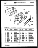 BACKGUARD Diagram and Parts List for 31-2207-23-01  Tappan Range