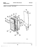 DOOR Diagram and Parts List for UL1141ECA3  Frigidaire Freezer