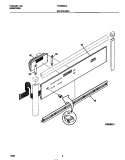 BACKGUARD Diagram and Parts List for FEB386CCB1  Frigidaire Wall Oven