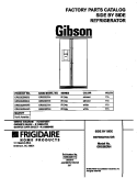 COVER Diagram and Parts List for GRS20ZRHW3  Gibson Refrigerator