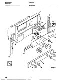 BACKGUARD Diagram and Parts List for MGF355BEDB  Frigidaire Range