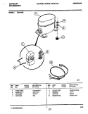 COMPRESSOR Diagram and Parts List for CDH15E2  Frigidaire Dehumidifier
