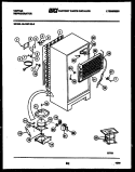SYSTEM AND AUTOMATIC DEFROST PARTS Diagram and Parts List for 95-1997-57-03  Tappan Refrigerator