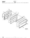 DOOR Diagram and Parts List for FEF322CASF  Frigidaire Range