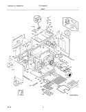 BODY Diagram and Parts List for FPEF4085KFB  Frigidaire Range