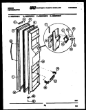 FREEZER DOOR PARTS Diagram and Parts List for RS22F9WS1F  Gibson Refrigerator