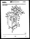 CABINET PARTS Diagram and Parts List for TAK180EN0V  Kelvinator Refrigerator