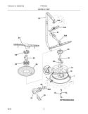 MOTOR & PUMP Diagram and Parts List for FFBD2409LQ0A  Frigidaire Dishwasher