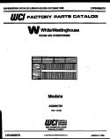 COVER Diagram and Parts List for AC059K7B1  Frigidaire Air Conditioner