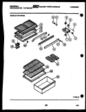 SHELVES AND SUPPORTS Diagram and Parts List for GTN140WGW3-00  Uni Refrigerator