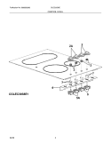 CONTROLS Diagram and Parts List for GLEC30S8EQ1  Frigidaire Cooktop