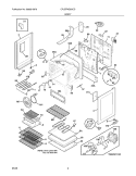 BODY Diagram and Parts List for CPLEFMZ9GCD  Frigidaire Range