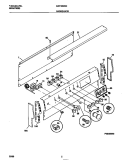BACKGUARD Diagram and Parts List for MEF402WCWA  Frigidaire Range