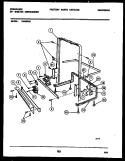 POWER DRY AND MOTOR PARTS Diagram and Parts List for DW5000A1  Frigidaire Dishwasher
