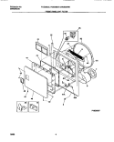 FRONT PANEL / LINT FILTER Diagram and Parts List for FDE336RET0  Frigidaire Dryer