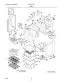 BODY Diagram and Parts List for FGEF3041KFB  Frigidaire Range