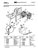 CONDENSER Diagram and Parts List for GDH15E1  Frigidaire Dehumidifier