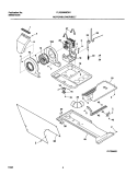 MOTOR / BLOWER / BELT Diagram and Parts List for FLXE6960EW1  Frigidaire Washer Dryer Combo