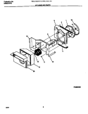 AIR HANDLING PARTS Diagram and Parts List for WAC103G1A1  Frigidaire Air Conditioner