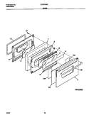 DOOR Diagram and Parts List for FGF379WESE  Frigidaire Range