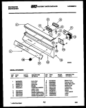 CONSOLE AND CONTROL PARTS Diagram and Parts List for DWU6025W2  Kelvinator Dishwasher