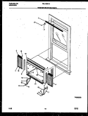 WINDOW MOUNTING PARTS Diagram and Parts List for FAL123S1A3  Frigidaire Air Conditioner