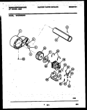 BLOWER AND DRIVE PARTS Diagram and Parts List for WDG336RBW0  Frigidaire Dryer