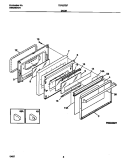 DOOR Diagram and Parts List for TEF357BFWA  Tappan Range
