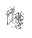 FOOD AND FREEZER DOORS Diagram and Parts List for FPD16TCL0  Frigidaire Refrigerator
