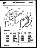 DOOR PARTS Diagram and Parts List for KEC3M6NSAA  Gibson Range