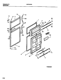 DOOR Diagram and Parts List for WRT21NRBW1  Frigidaire Refrigerator