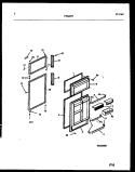 DOOR PARTS Diagram and Parts List for FPS21TPL0  Frigidaire Refrigerator
