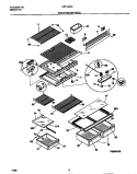 SHELVES / CONTROLS Diagram and Parts List for FRT18JRCW3  Frigidaire Refrigerator