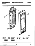 CONTROL PANEL Diagram and Parts List for KM937LXM1  Frigidaire Microwave