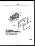 DOOR PARTS Diagram and Parts List for MC1350P3  Frigidaire Microwave